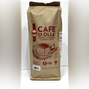 CAFE De OLLA 2.5lb Bag Cinnamon Brown Sugar Spiced Mexican Dark Roast Coffee